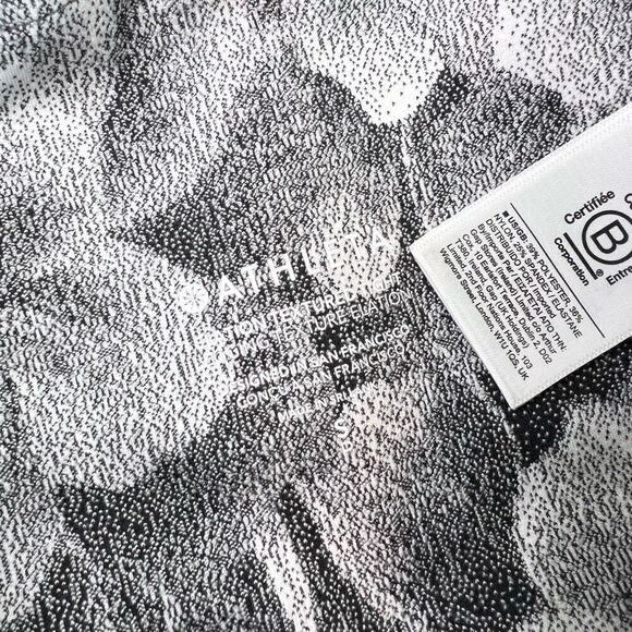 Athleta Leggings Womens Small Black Floral Elation Textured Tight 7/8 Compressio - Picture 8 of 9